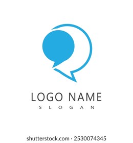 Chat talk pixel perfect logo vector symbol