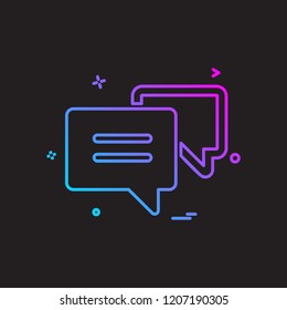 chat talk sms icon vector design chat talk sms icon vector design
