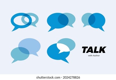 Chat talk speak icon, communication consulting logo, answer dialogue messaging sign, consult support message symbol.