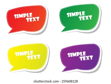 Chat Or Talk Symbol Or Speech Bubble - Concept Vector