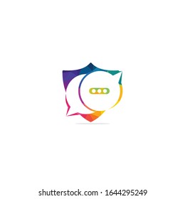 Chat and Talk vector logo design. Speech Bubble Logo Template  Design.
