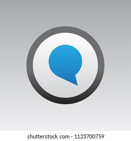 chat talking bubble icon buttons vector 