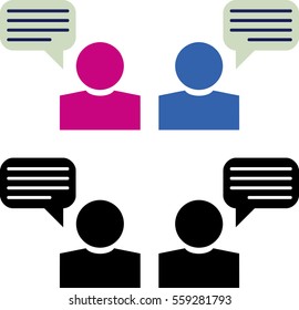 chat talking conversation icon