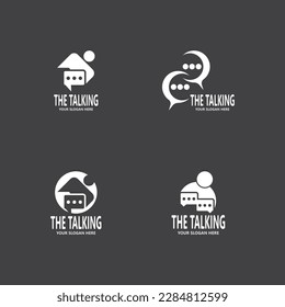 Chat Talking Logo And Symbol Vector Template