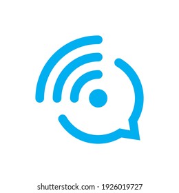 chat tech logo design eps