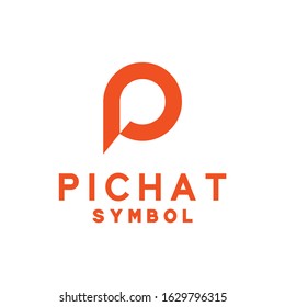 Chat Technology App logo design vector template with flat bumble Concept style. communication Symbol and Digital icon for Web, Studio, Software, Marketing, Corporate, startup, Company And Business.