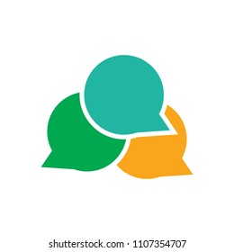 Chat Testimonial Logo Icon Design