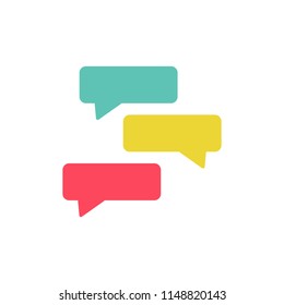 Chat Testimonial Logo Icon Design