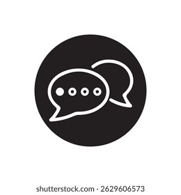 Chat, Text, Comment, online Message. Social media message. Vector illustration isolated on white background. eps 10