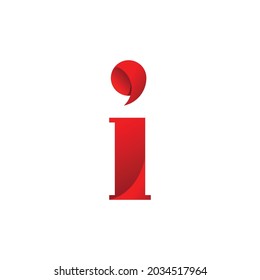 I Chat Text Gradient Logo