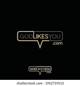 Chat Text Simple Logo Design