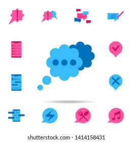 Chat, thought bubble color icon. Universal set of chat for website design and development, app development