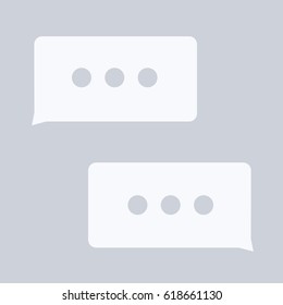 chat with a three points background flat design 