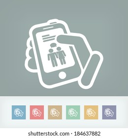 Chat touchscreen icon