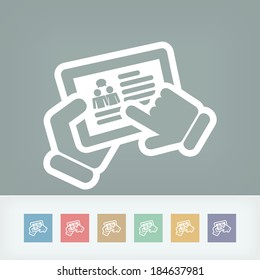 Chat touchscreen icon