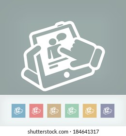 Chat touchscreen icon