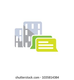 Chat Town Logo Icon Design