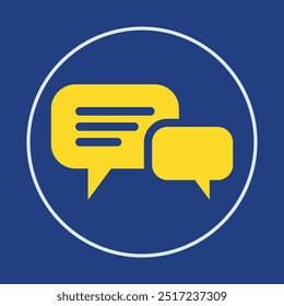 Chat trendy icon proud abstract vector illustration colorful artwork lovely design.eps