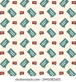 Chat unique trendy multicolor repeating pattern vector illustration background
