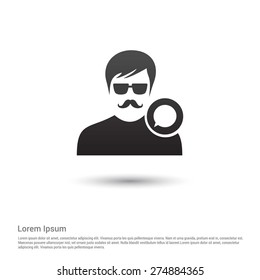 Chat with user icon