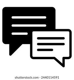 Chat user interface icon illustration