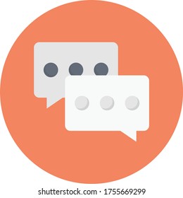 chat vector flat color icon 