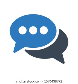 chat vector glyph color  icon 
