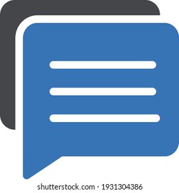 chat vector glyph colour icon