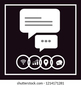 CHAT VECTOR ICON