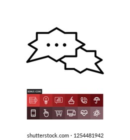 Chat vector icon