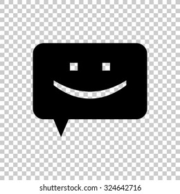 chat vector icon - black illustration