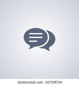 Chat vector icon, Bubble vector icon