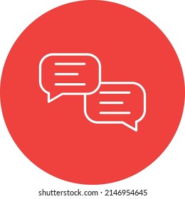 Chat vector icon. Can be used for printing, mobile and web applications.