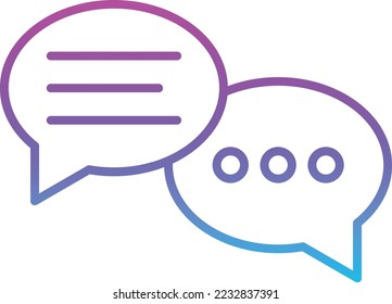 Icono de vector de conversación. Se puede usar para imprimir, móviles y aplicaciones web.