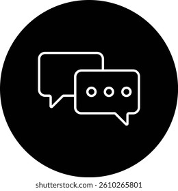 Chat vector icon. Can be used for printing, mobile and web applications.