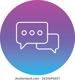 Chat vector icon. Can be used for printing, mobile and web applications.