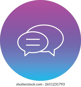 Chat vector icon. Can be used for printing, mobile and web applications.