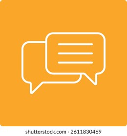 Chat vector icon. Can be used for printing, mobile and web applications.