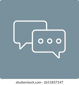 Chat vector icon. Can be used for printing, mobile and web applications.