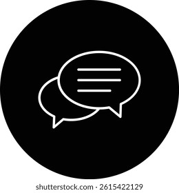 Chat vector icon. Can be used for printing, mobile and web applications.