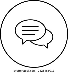 Chat vector icon. Can be used for printing, mobile and web applications.