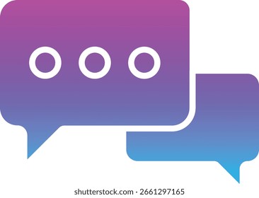 Ícone de vetor de bate- papo. Pode ser usado para impressão, aplicativos móveis e da Web.