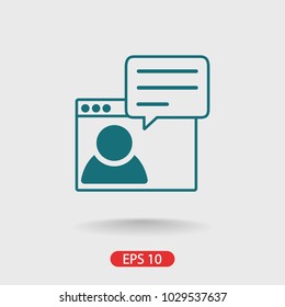 chat vector icon, descussion icon, peoples