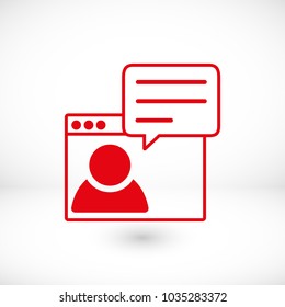 chat vector icon, descussion icon, peoples