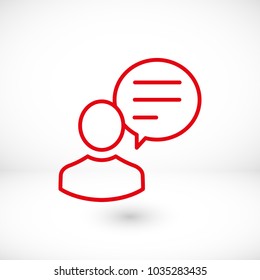 chat vector icon, descussion icon, peoples