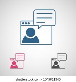 chat vector icon, descussion icon, peoples