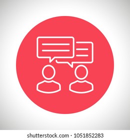 chat vector icon, descussion icon, peoples