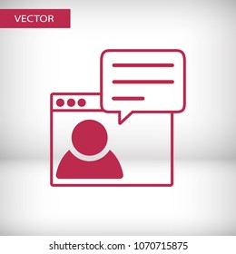 chat vector icon, descussion icon, peoples