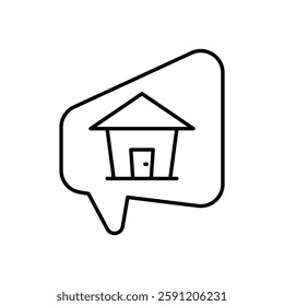 Chat vector icon design use realestate illustration