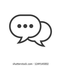 Chat vector icon, dialog symbol